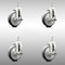 Service Caster 5 Inch 316SS Thermoplastic Rubber Swivel 1/2 Inch Threaded Stem Caster Set Brake SCC-SS316TS20S514-TPRB-TLB-121315-4 - alternate 1